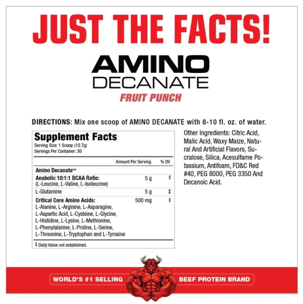 آمینو دکانات ماسل مدز 380 گرم|musclemeds Amino Decanate - تصویر 3