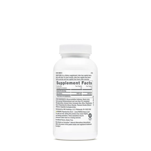 بتا الانین قرصی 120 عددی جی ان سی|GNC BETA-ALANINE 120TABLETS