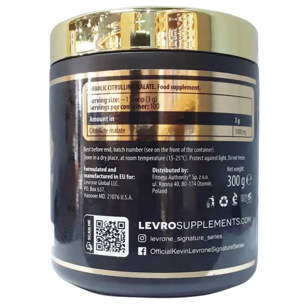 سیترولین پودری 300 گرمی آنابولیک کوین لورون|Kevin-Anabolic-Citrulline-Malate-300g
