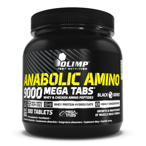 آمینو آنابولیک 9000 الیمپ 300 عددی|Olimp Anabolic Amino 9000 Mega Tabs - 300 Tabletten