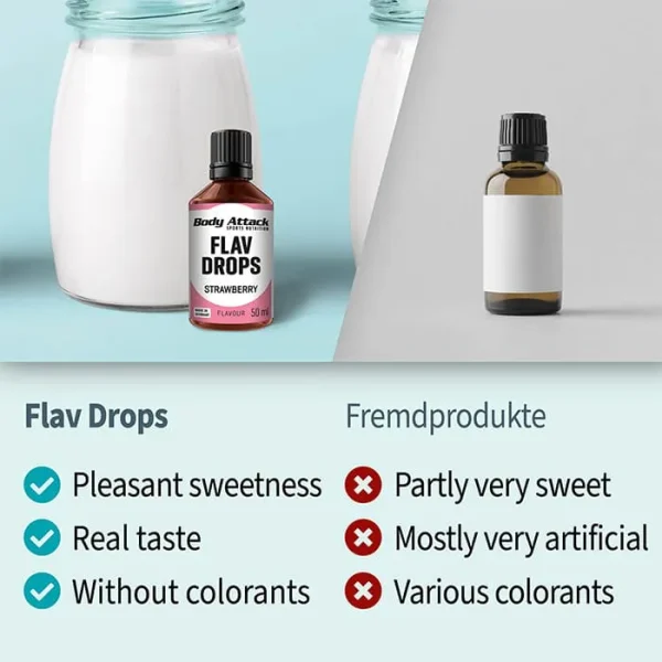 طعم دهنده مایع بادی اتک|Body Attack Flav Drops - 50ml - تصویر 2