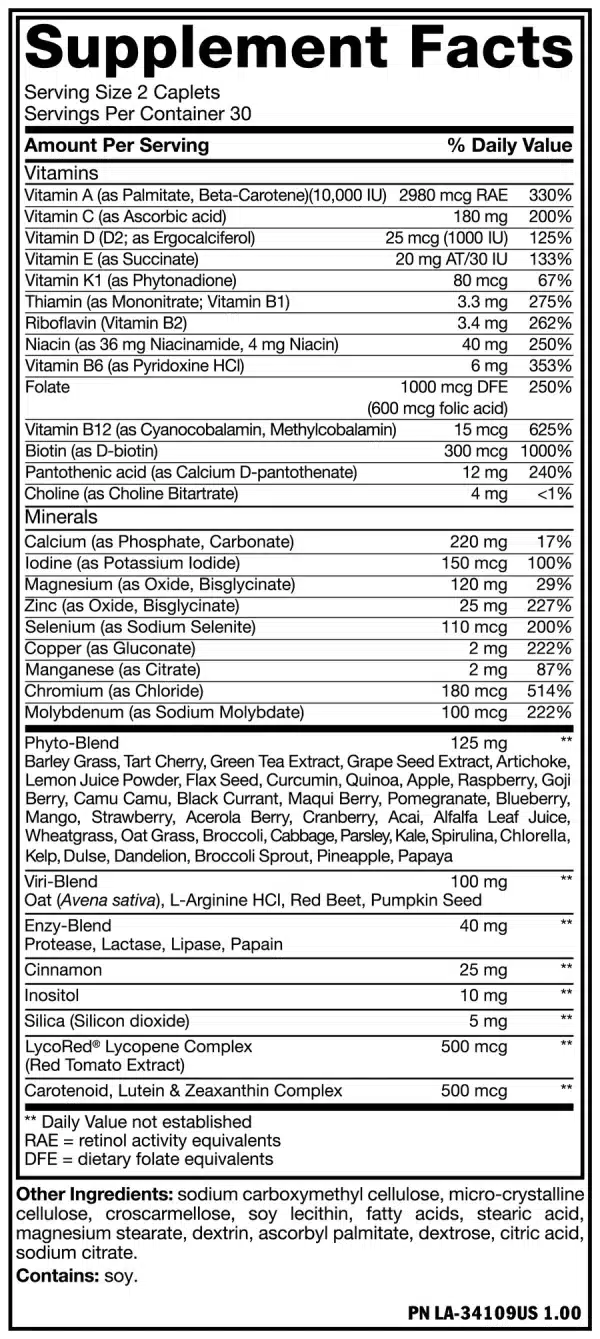 مولتی ویتامین 60 تایی موتانت|MUTANT MULTI - Athlete’s Vitamin 60Caps