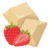 White chocolate and strawberry